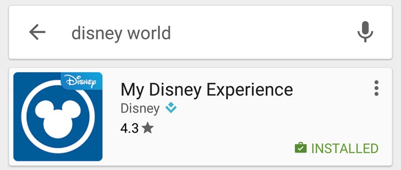 Disney World App