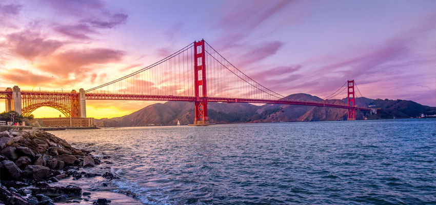 Golden Gate Bridge from Crissy Field Beach