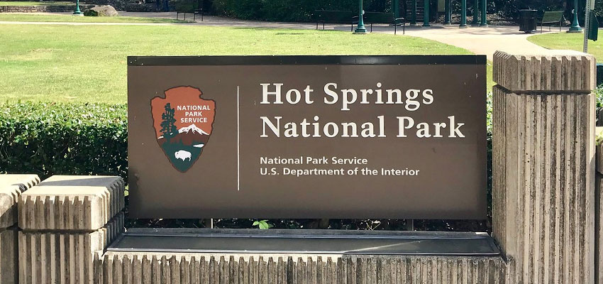 Hot Springs National Park Sign