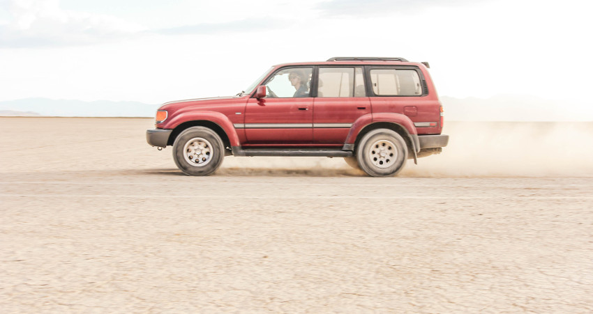 Driving in Alvord Desert