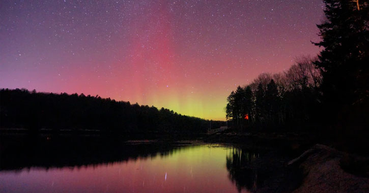 where to see the Northern Lights from Maine