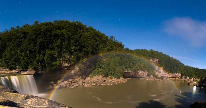 Moonbow at Cumberland Falls, Parkers Lake, Kentucky