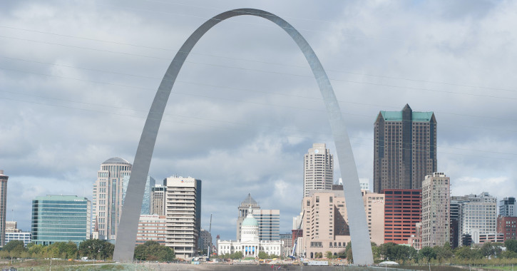 St Louis, Missouri Skyline