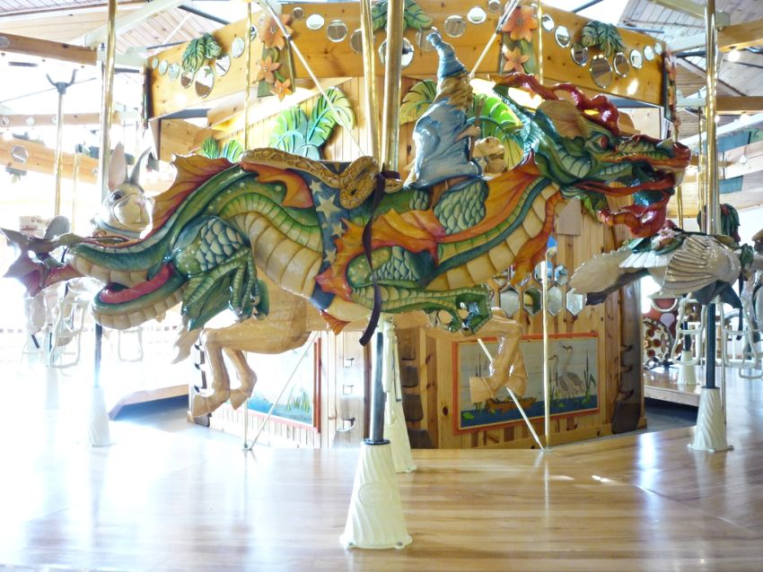 LARK Toys store carousel