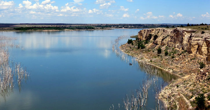 largest lake in KS 