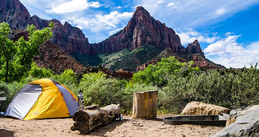 Camping in Zion