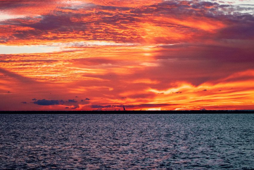 Beaches in Pennsylvania Sunset on Lake Erie