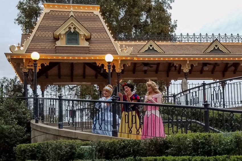 Cinderella Snow White Aurora, Main Street Station, Disneyland Park, Anaheim, California