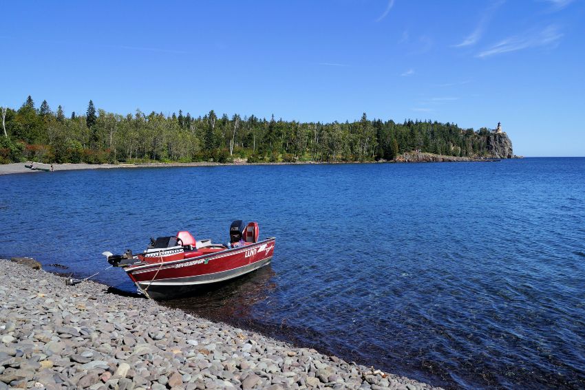 Hiking and Camping on Lake Superior Island