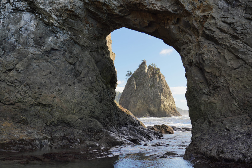 Hole in the Wall at Rialto Beach, Olympic National Park, Washington