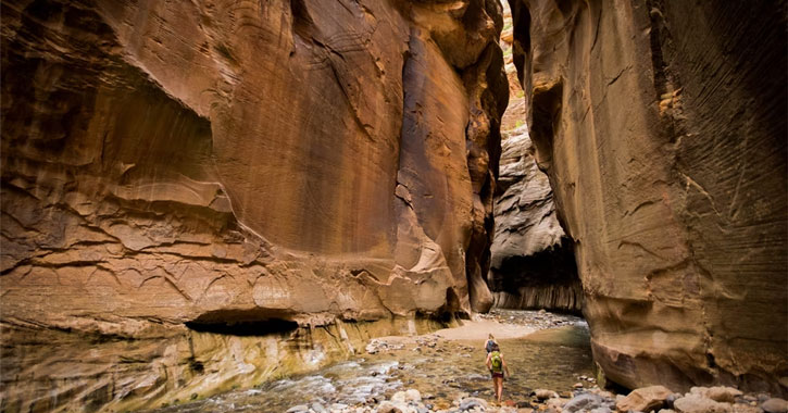 hiking The Narrows in Utah