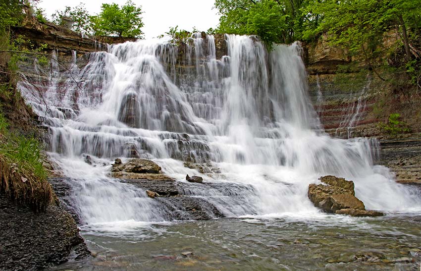 Geary Lake Waterfall