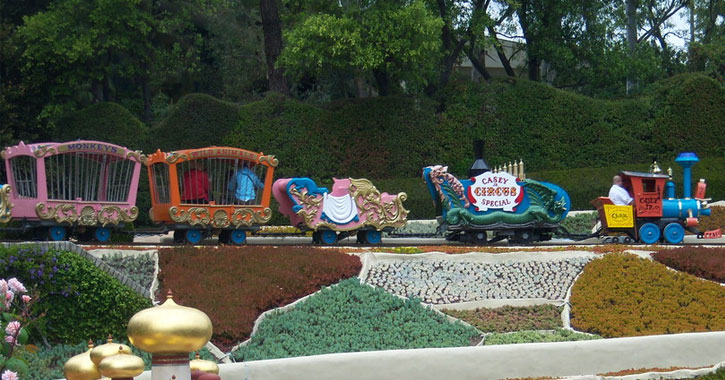 train ride Disneyland
