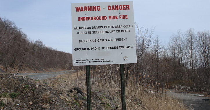 Centralia PA coal mine fire