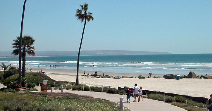 white sand beach San Diego