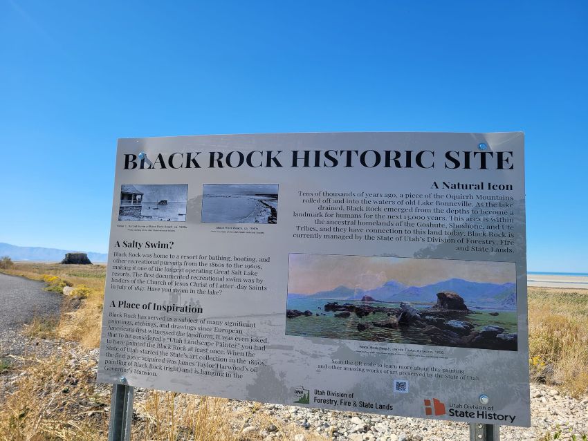 black rock great salt lake