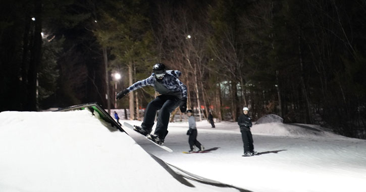 east coast ski resorts night skiing