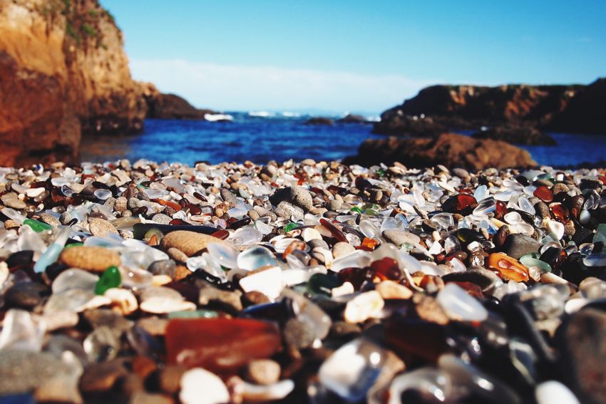 California sea glass beach