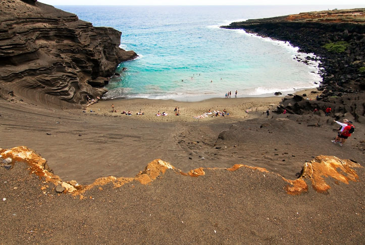 Hawaii Green Sand Beach