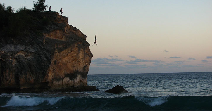 Leap of Faith cliff jumping