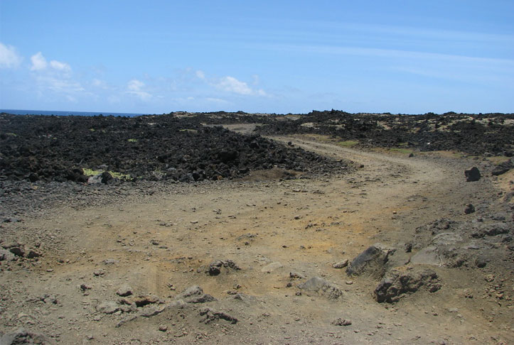 Driving to Papakolea Hawaii