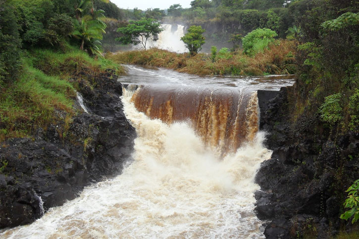 waterfalls in Hilo, Hawaii