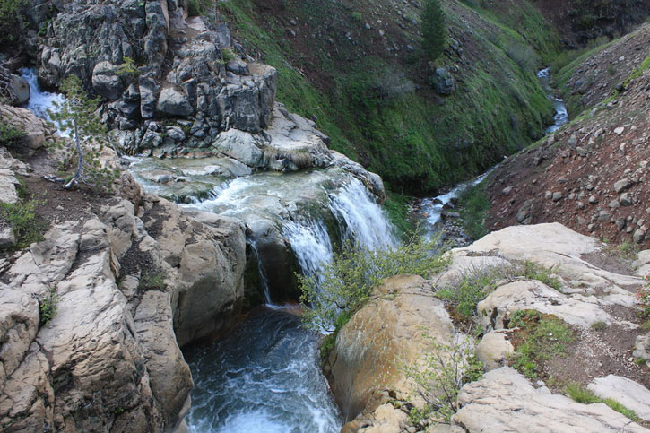 Mill Creek Falls in Lassen National Park, California