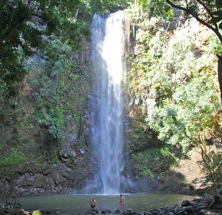 Uluwehi Falls, aka Secret Falls or 'Opaeka'a Falls in Kauai
