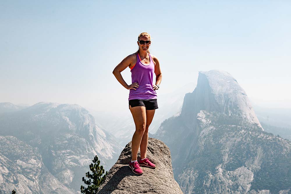 Amanda at Glacier Point