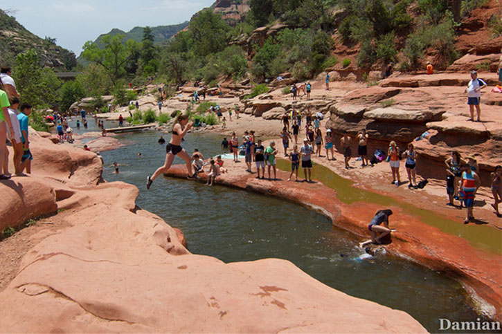 cliff jumping Arizona