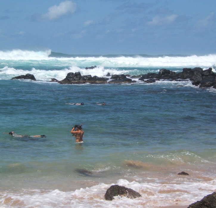 Laniakea beach parking