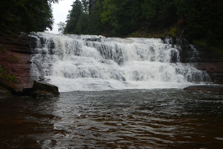 Agate Upper Michigan waterfall