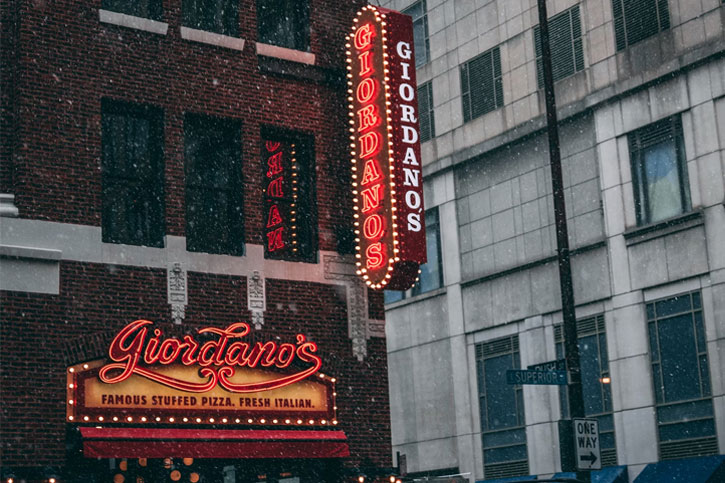 Chicago deep dish pizza