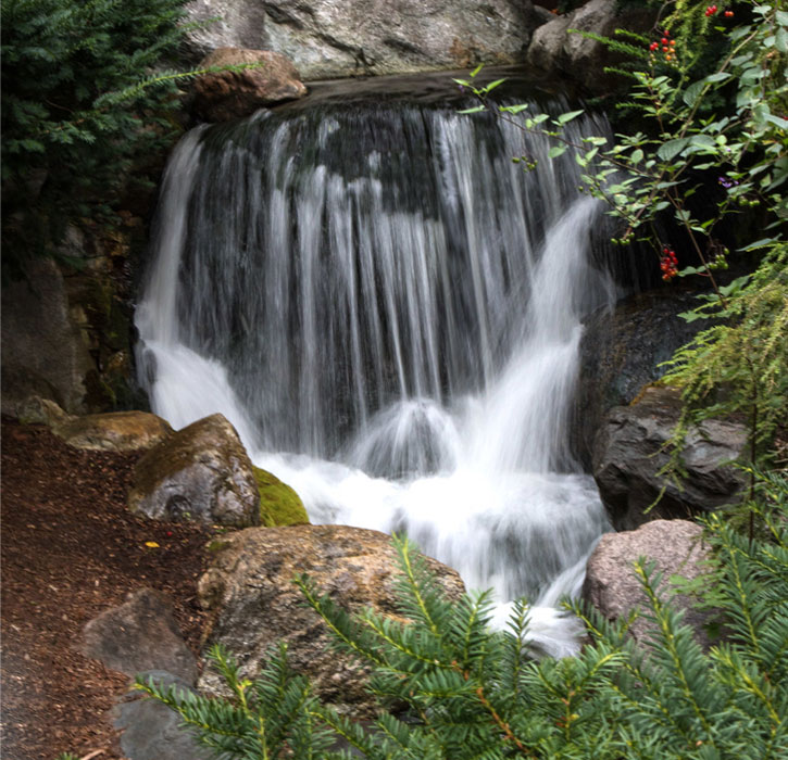 manmade waterfalls in Lower Michigan