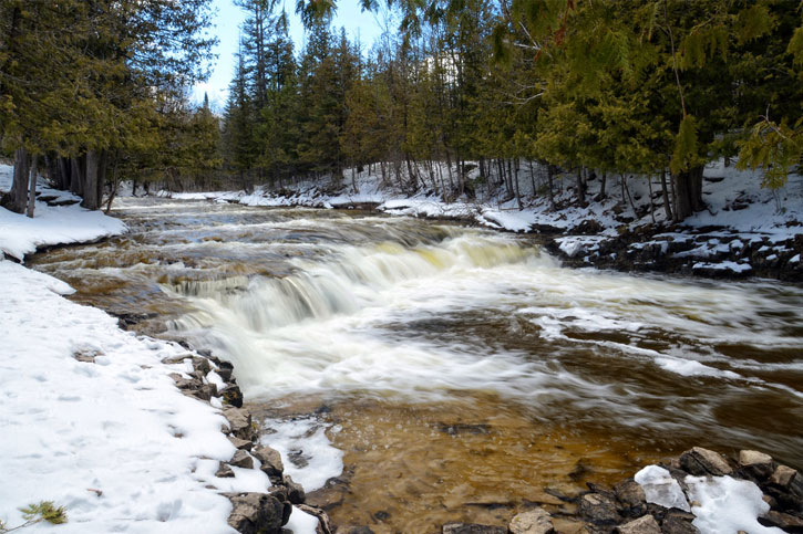 waterfalls in lower Michigan