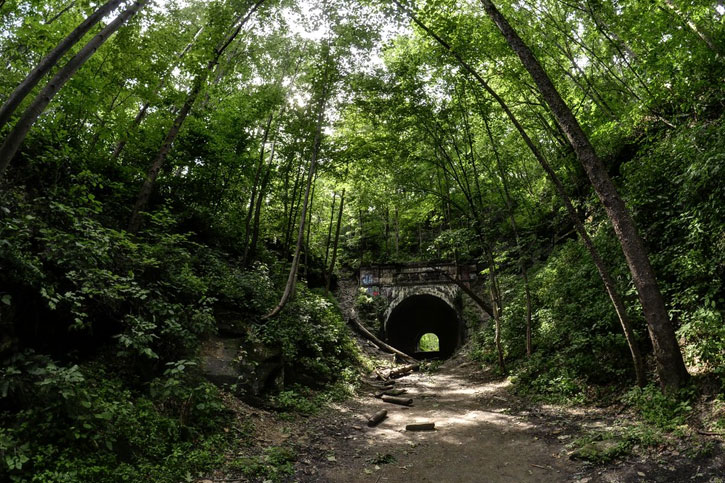 Moonville tunnel in Ohio