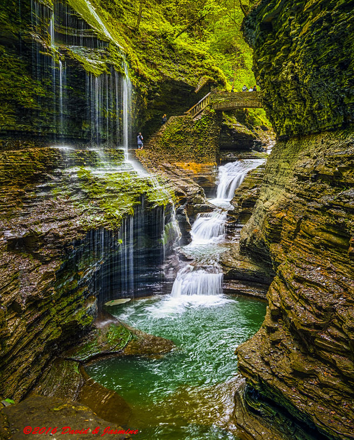 whimsical waterfall in New York