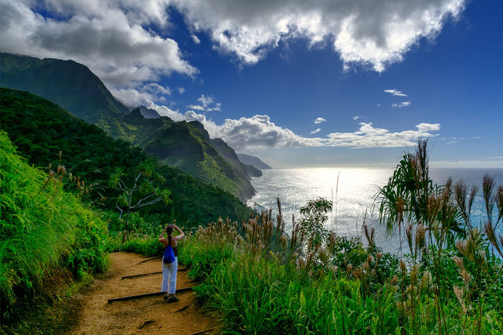 best island to visit in Hawaii for hiking and nature trails