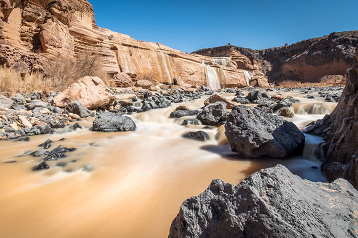 brown waterfalls Arizona